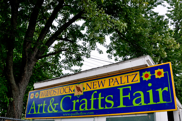 Woodstock / New Paltz Arts & Crafts Fair sign